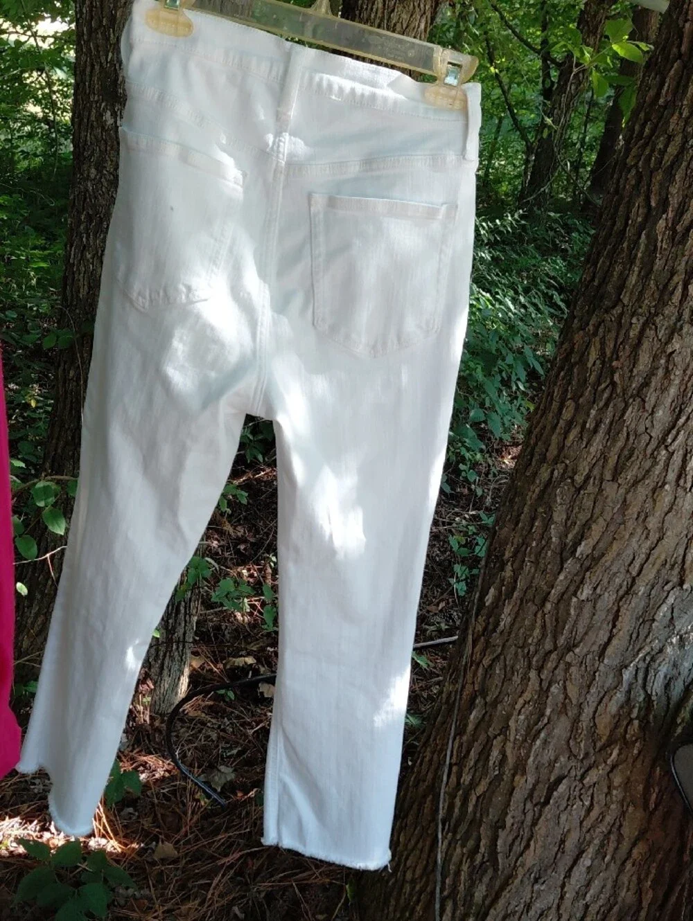 J. Crew White High-Rise Straight Jeans